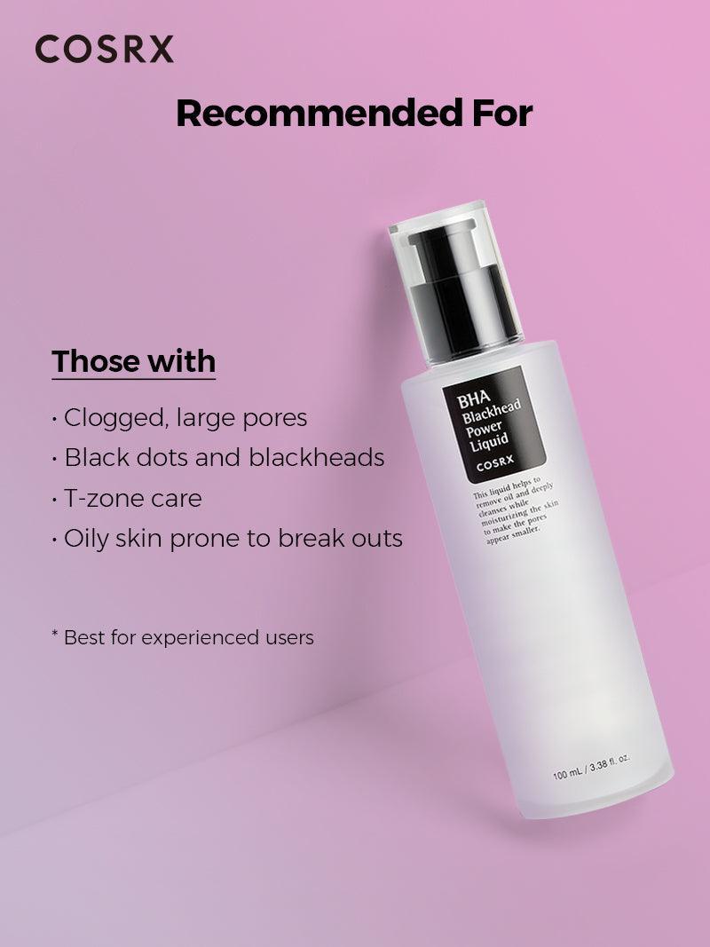 COSRX BHA Blackhead Power Liquid  Exfoliant Anti-Points Noirs pour Pores Propres 100 ml